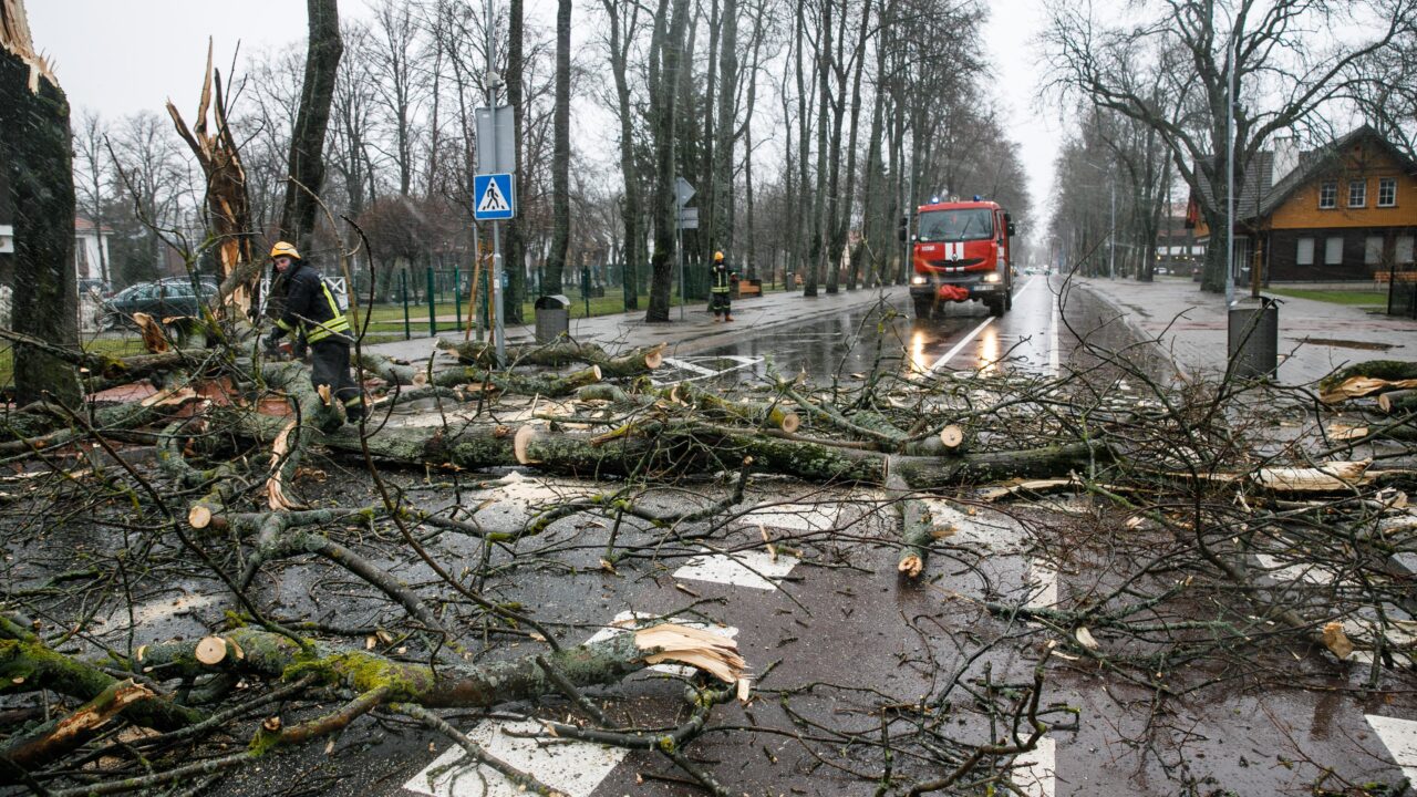 Didžiausia šių metų audra jau padarė nuostolių už 1 mln. eurų, kreipinių gauta iš visų 60 savivaldybių